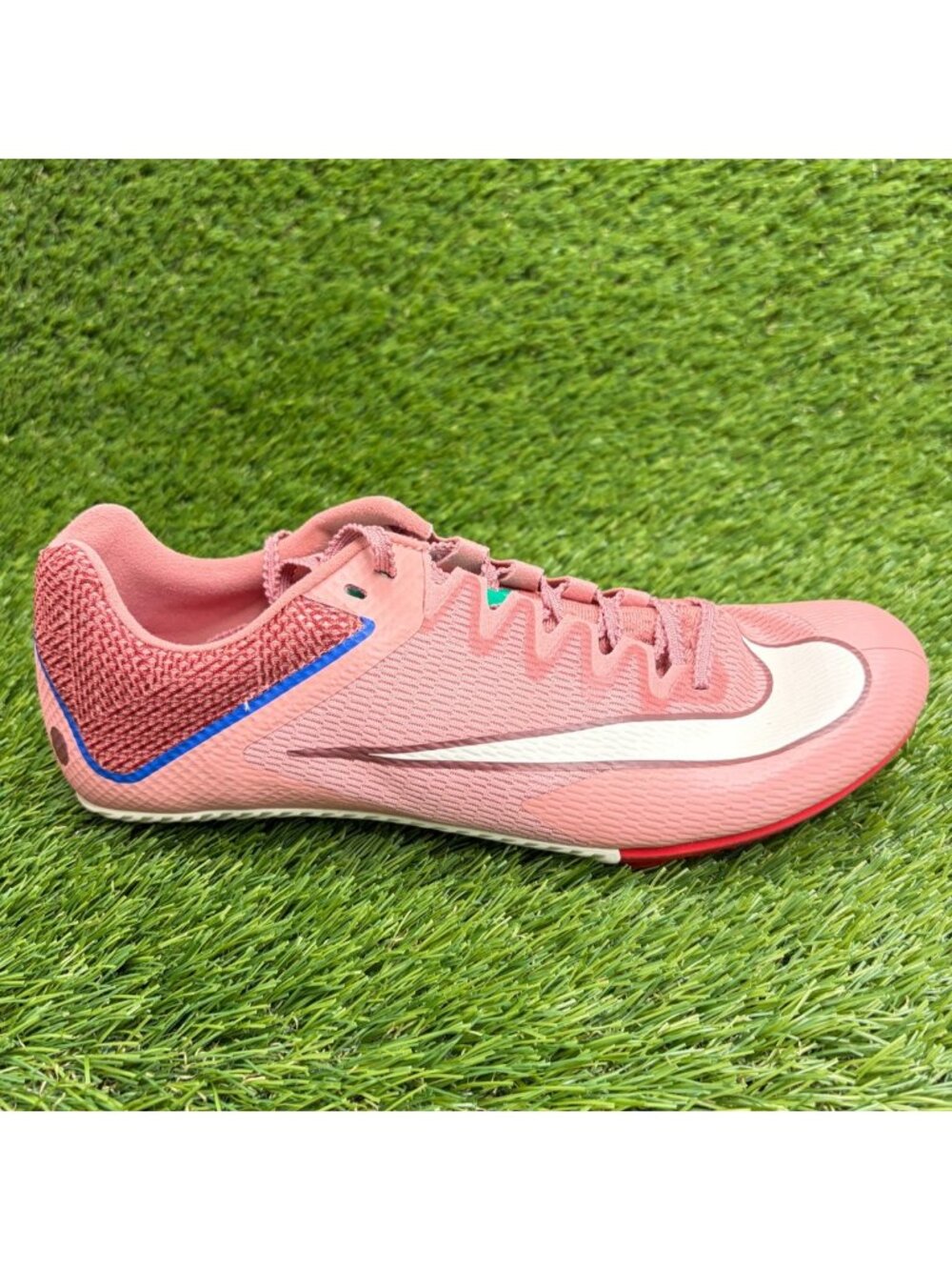 Nike Zoom Rival Sprint Mens Size 8.5 Pink Running Track & Field Spikes Shoes